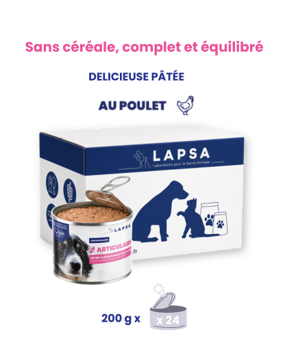 Mousse Humide pour chien adulte ARTICULAIRE - Poulet - 24x200g